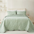 Microfiber Reversible Oversized 3 Piece Coverlet, Bedspread Set