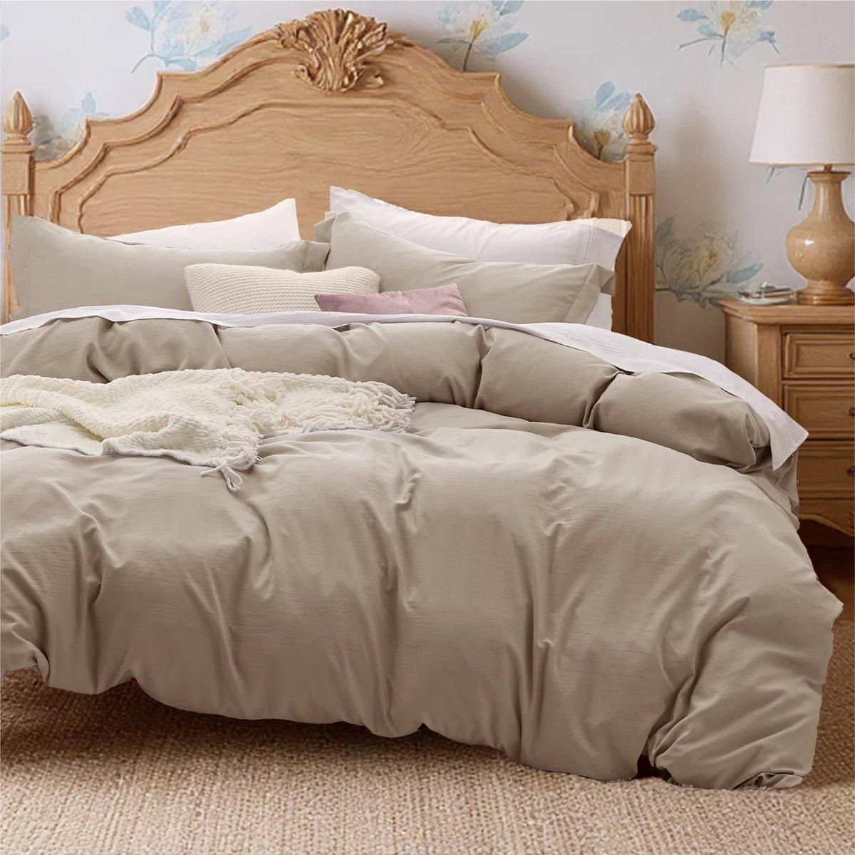 Essential Bedsure Super Soft Prewashed Duvet Cover Set 109gsm GentleSoft