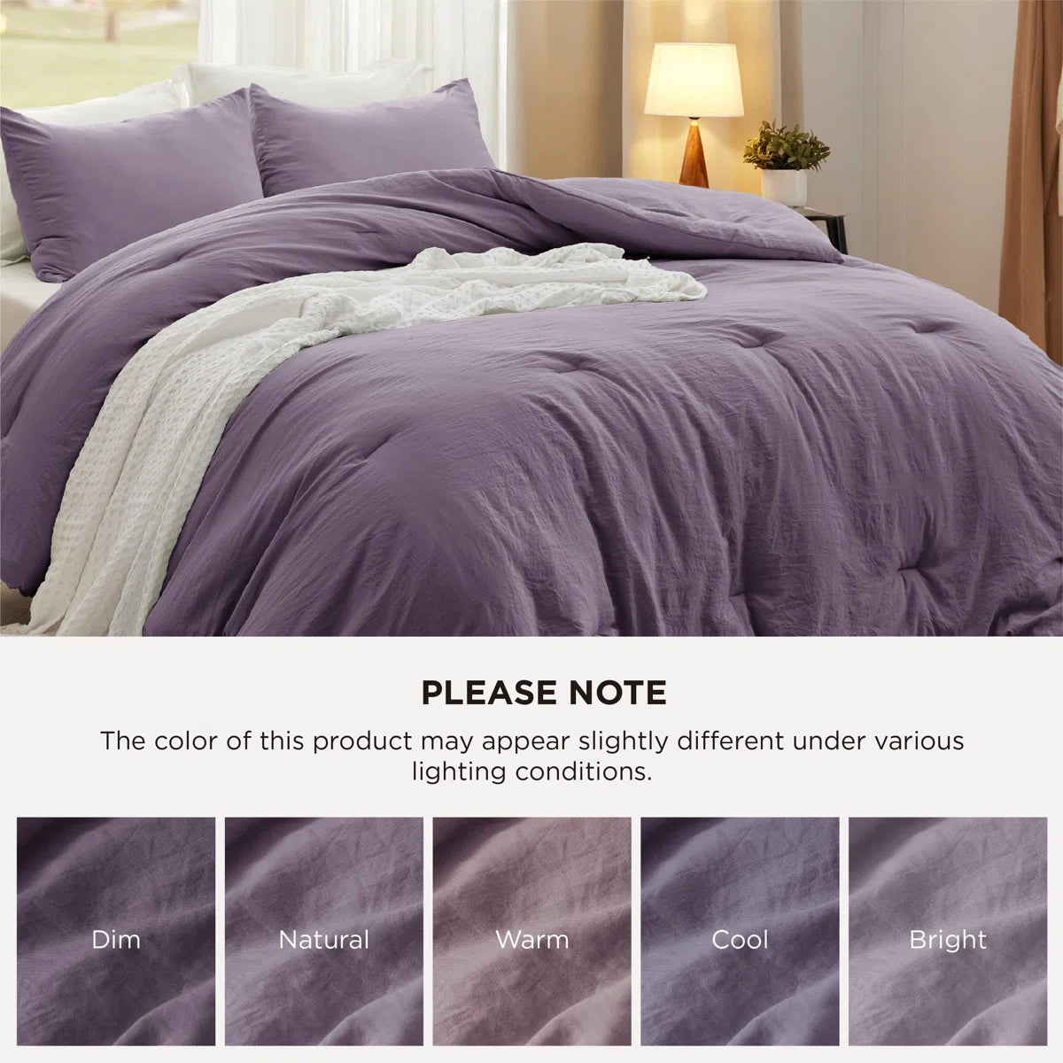 Reversible Prewashed Comforter Set